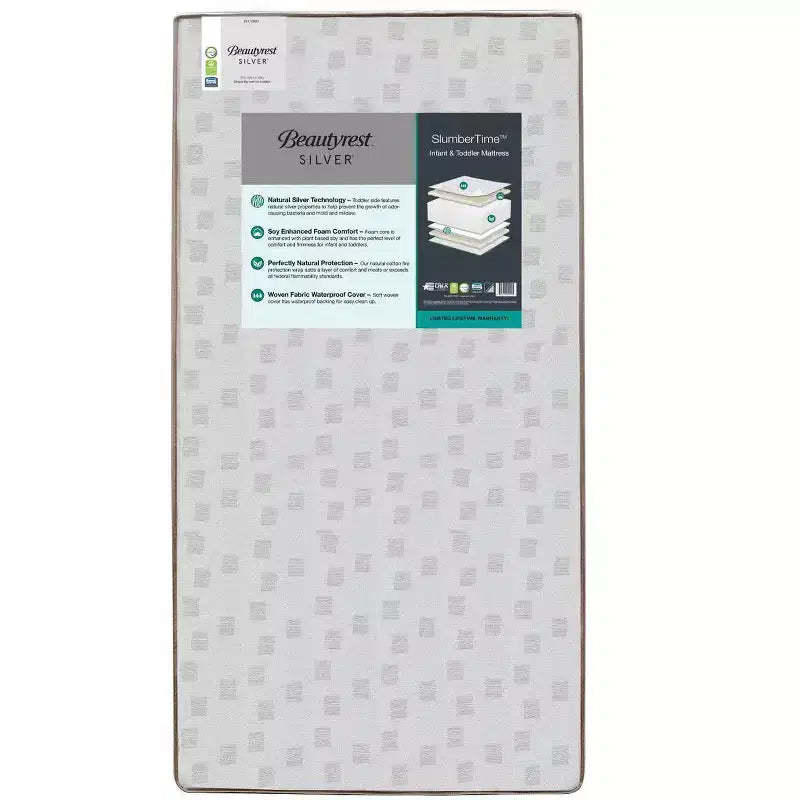 Delta Children SlumberTime Two-Stage Crib and Toddler Mattress
