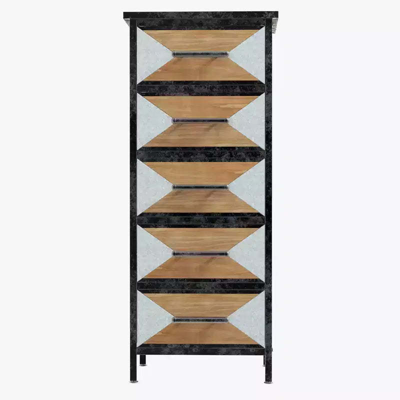 Crafted 5-Drawer Chest  Exquisite Detailing for Home Organization