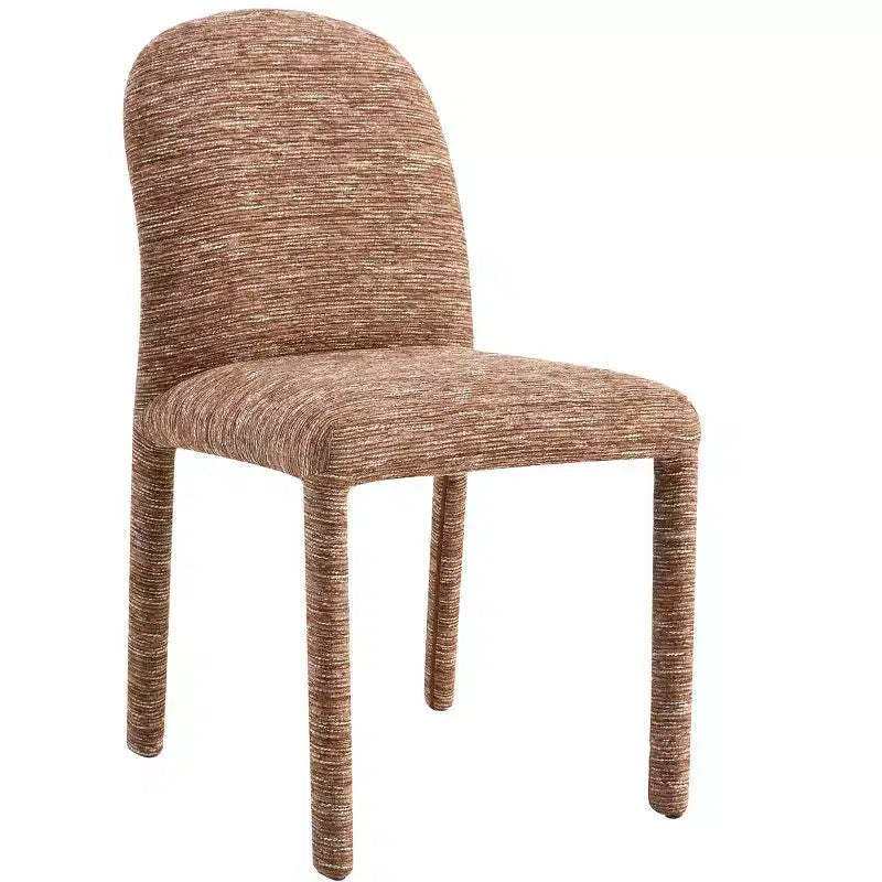 GDFStudio Voll Modern Metal Chenille Upholstered Dining Chair (Set of 2)