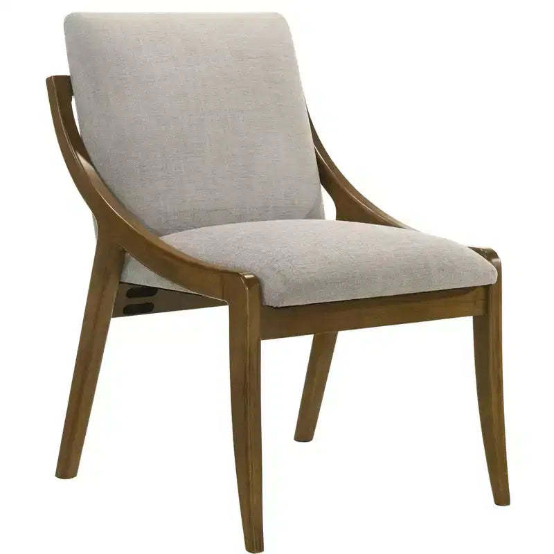 GDFStudio Alcona Modern Chenille Upholstered Dining Chair with Padded Seat (Set of 2)