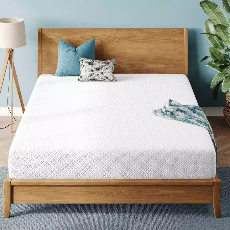 Greenstell Mattress, Cooling Gel Memory Foam Mattress, 2-Layer Bamboo Charcoal & Support Foam for Sleep Comfort