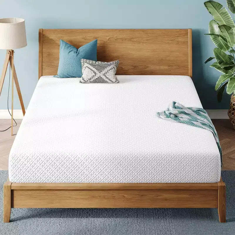 Greenstell Mattress, Cooling Gel Memory Foam Mattress, 2-Layer Bamboo Charcoal & Support Foam for Sleep Comfort