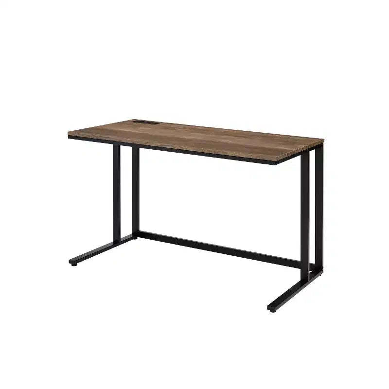 HomeStock 29 in.H Black Color Particle Board Computer Desks with No Storage