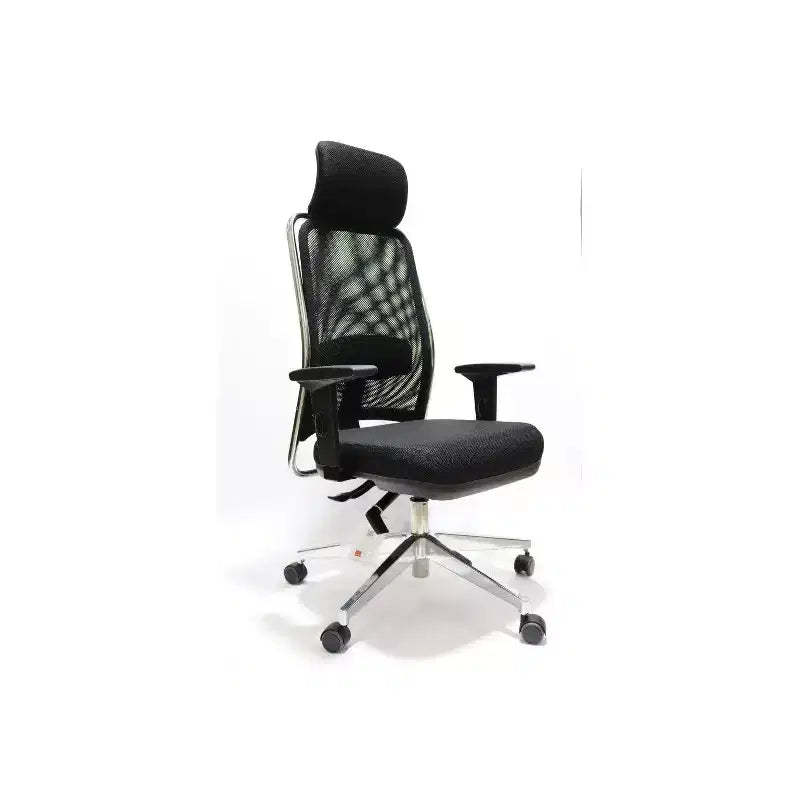 HomeStock 52.75 in.H Adjustable Height Gray Faux Leather Seat Material with Adjustable Tilt Office Chairs