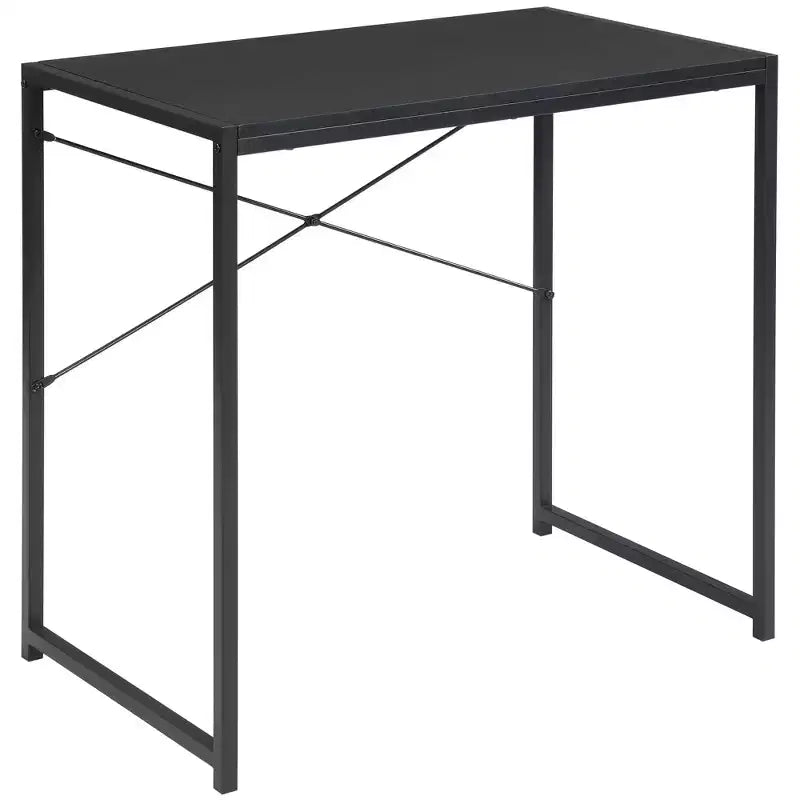 eHemco Multifunction Rectangular Home Office Writing Study Desk, Black