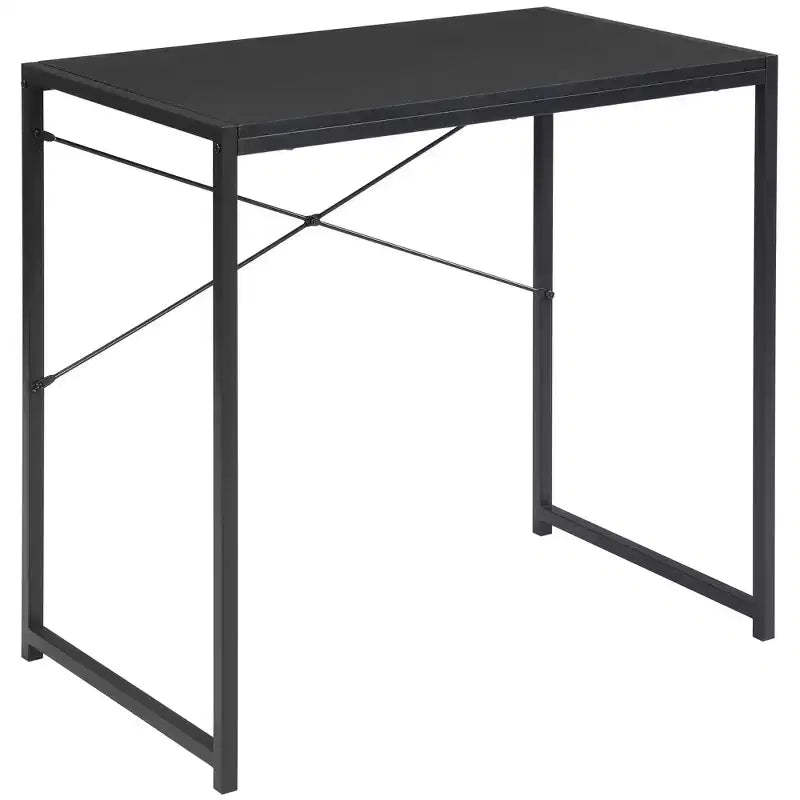 eHemco Multifunction Rectangular Home Office Writing Study Desk, Black
