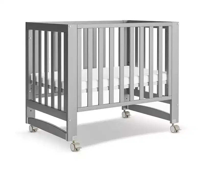 MAMAZING EvoNest Baby Crib, 6 in 1 Convertible Mini Crib with Wheels
