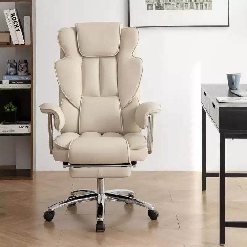 High Back Executive Office Chair, Ergonomic Office Chair with Extra Wide Seat, Lumbar Support and Padded Armrests, Swivel Rolling Home Desk Chair