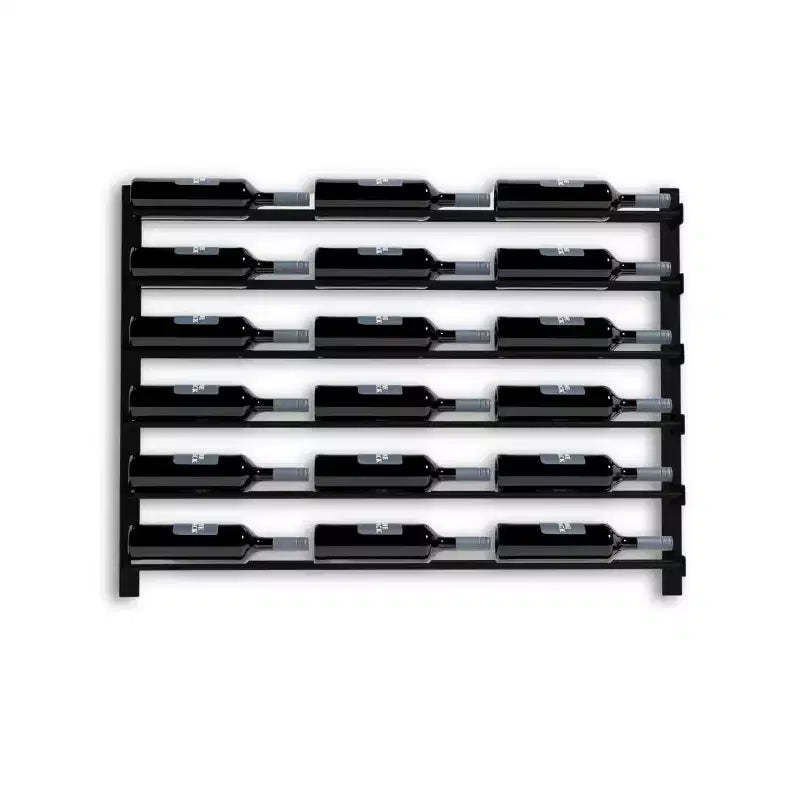 HOMLUX Modern 18 Bottle Metal Wall Mounted Wine Rack Drinks Storage Organizer for Home Bar, Kitchen