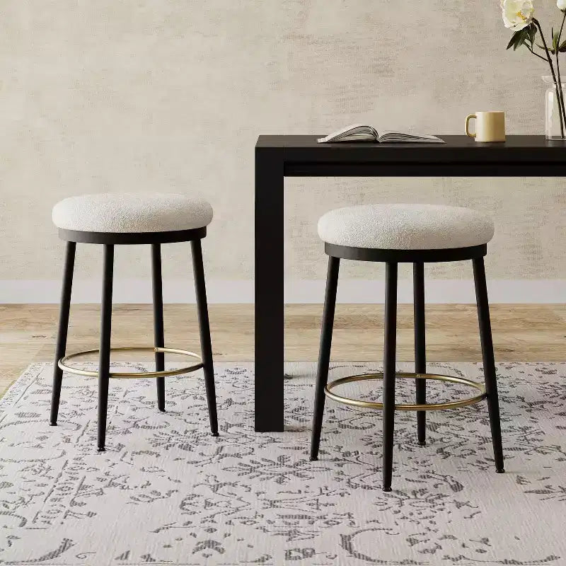 Okak 24.75 Modern Counter Height Bar Stools with Sponge Cushion Set of 2/4, Modern Counter Stools, Accent Chair for Kitchen, Dining Room