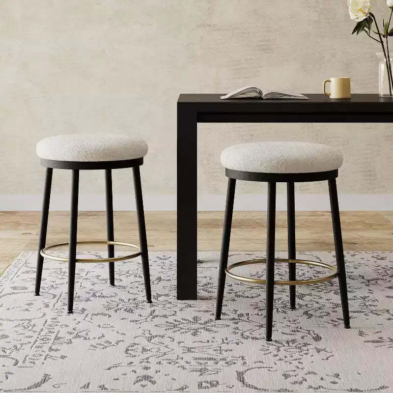 Okak 24.75 Modern Counter Height Bar Stools with Sponge Cushion Set of 2/4, Modern Counter Stools, Accent Chair for Kitchen, Dining Room