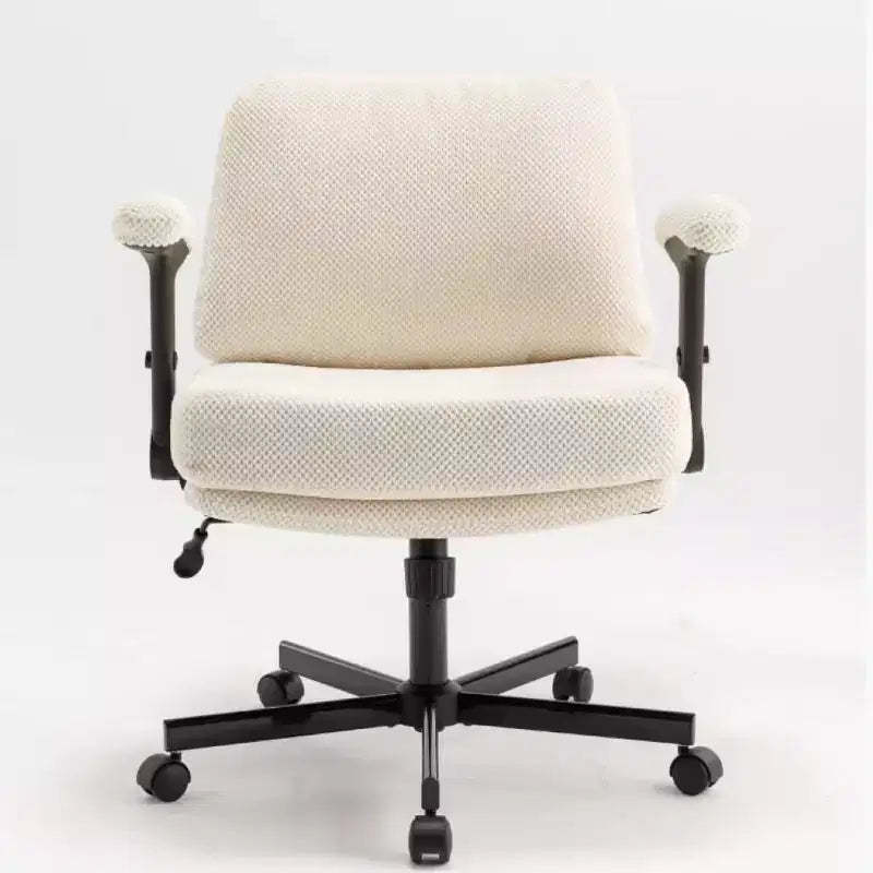 24 Wide Criss-Cross Chair: 4.3 Thick Cushion, Extra-Wide Comfy Seat for Cross-Legged Desk Time