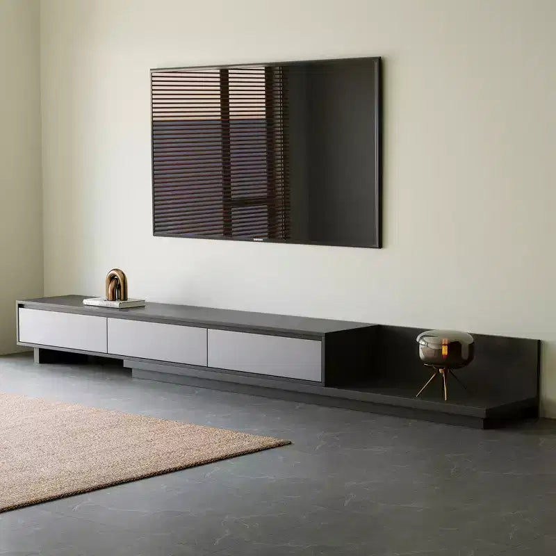 Luck Live Contemporary 78.7 Expandable TV stand, With a maximum width of 141.7, With 3 Storage Drawers