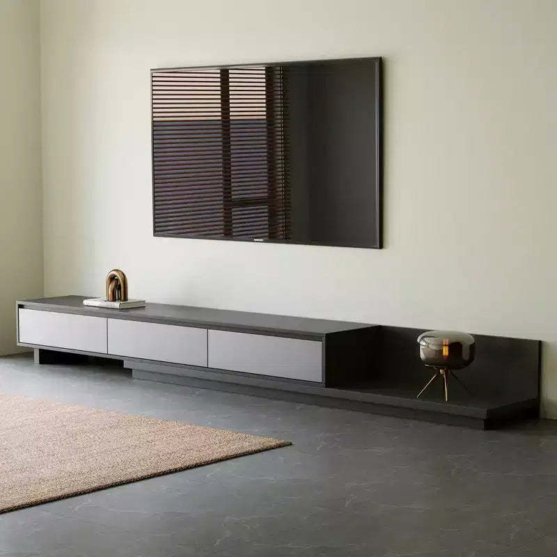 Luck Live Contemporary 78.7 Expandable TV stand, With a maximum width of 141.7, With 3 Storage Drawers