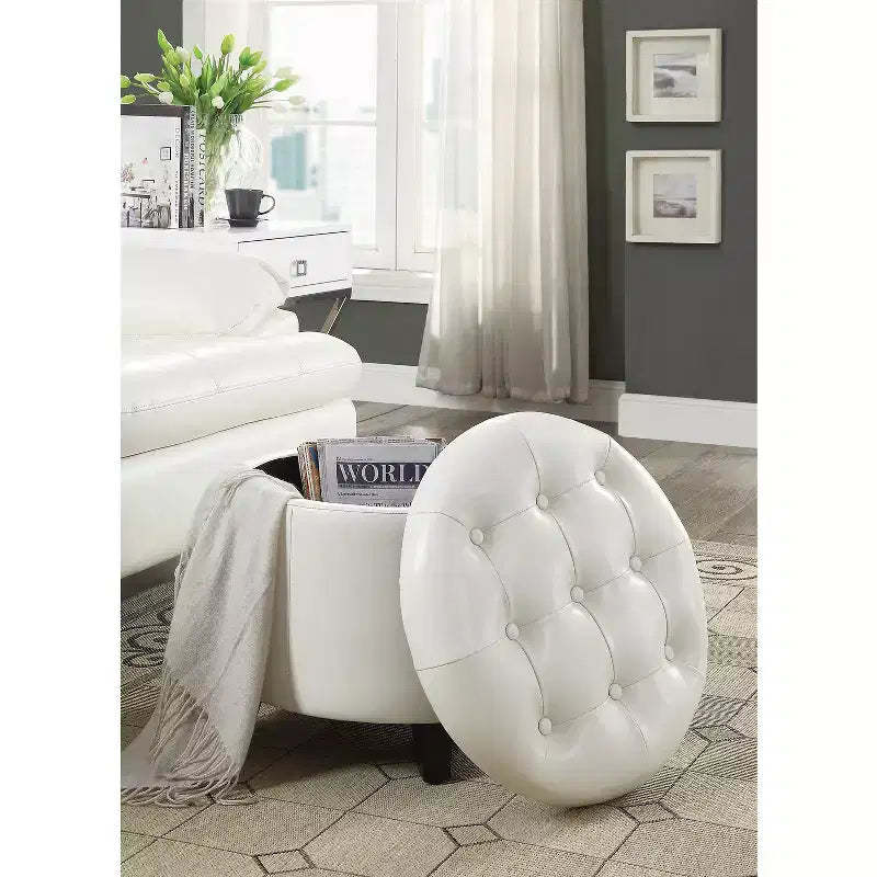 HomeStock Comfort Round Ottoman