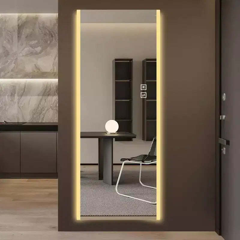 GDFStudio Arden Modern 65H Rectangular Full Length Mirror with 3 Lighting Modes