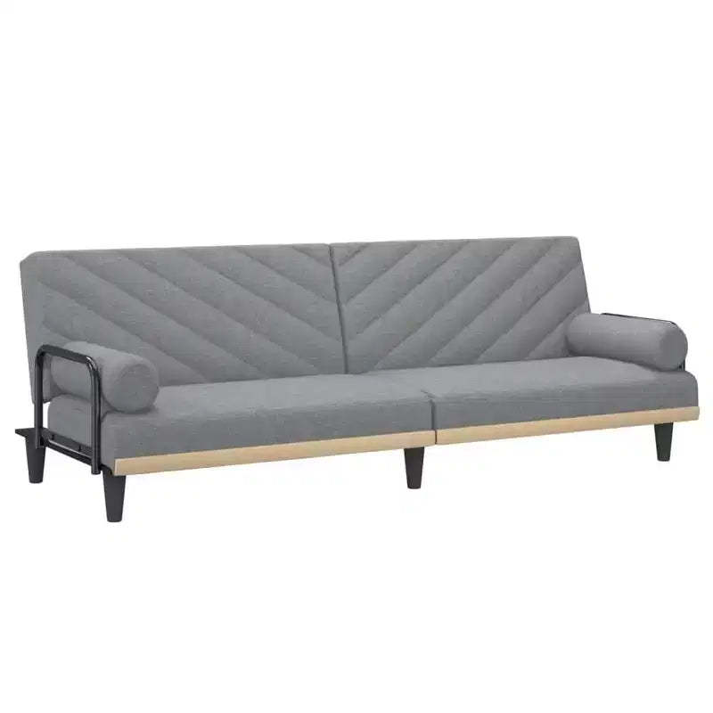 vidaXL Sleeper Sofa with Armrests Sofa Couch Recliner Chair Loveseat Fabric