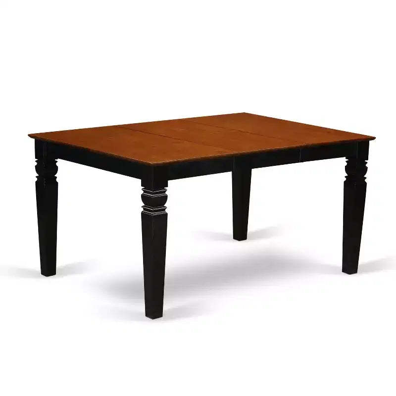 Rectangular Dining Set with 4 Chairs and Bench - 6 Piece Kitchen Table Set