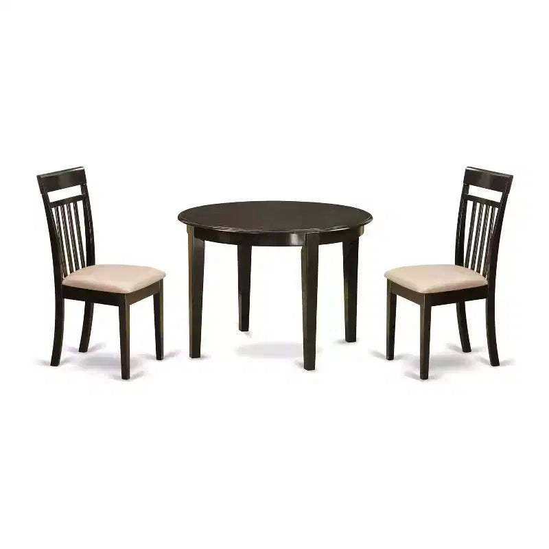 Coastal Dining Table Set - 5 Piece Kitchen Table with Chairs - Craftsman Style Table Set