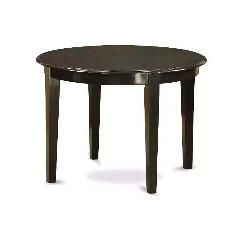 HomeStock 3-Piece Cappuccino Finish Solid Wood Top Dining Table Set