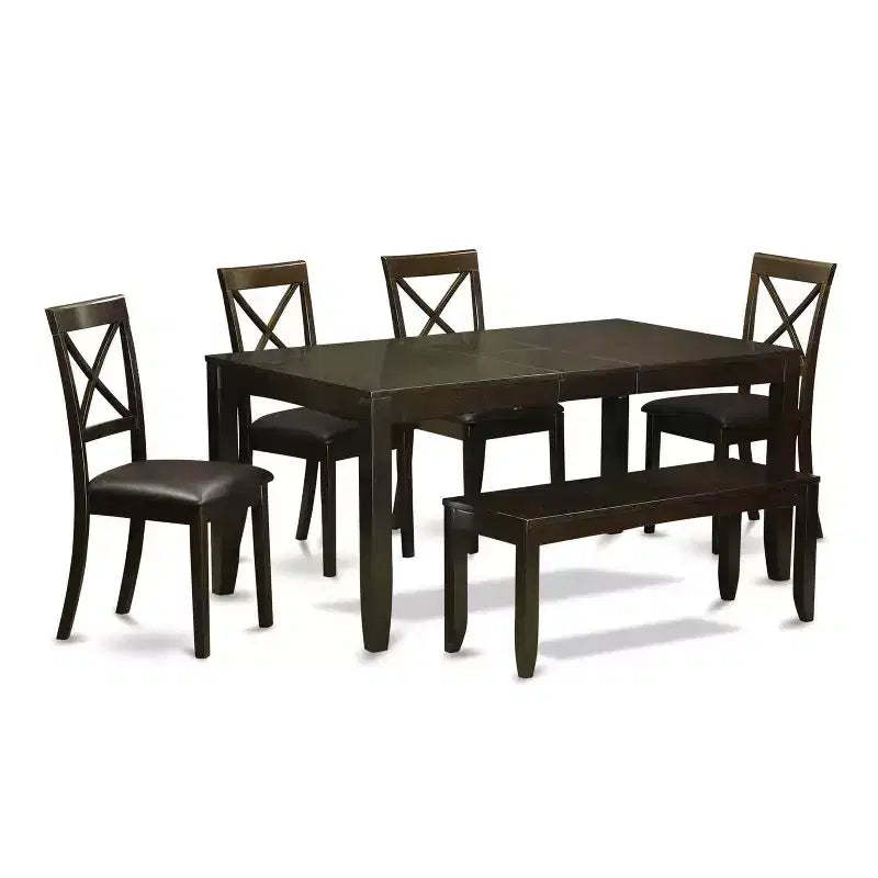 Rectangular Dining Table Set with Kitchen Chairs - Modern Dinette Table for Home
