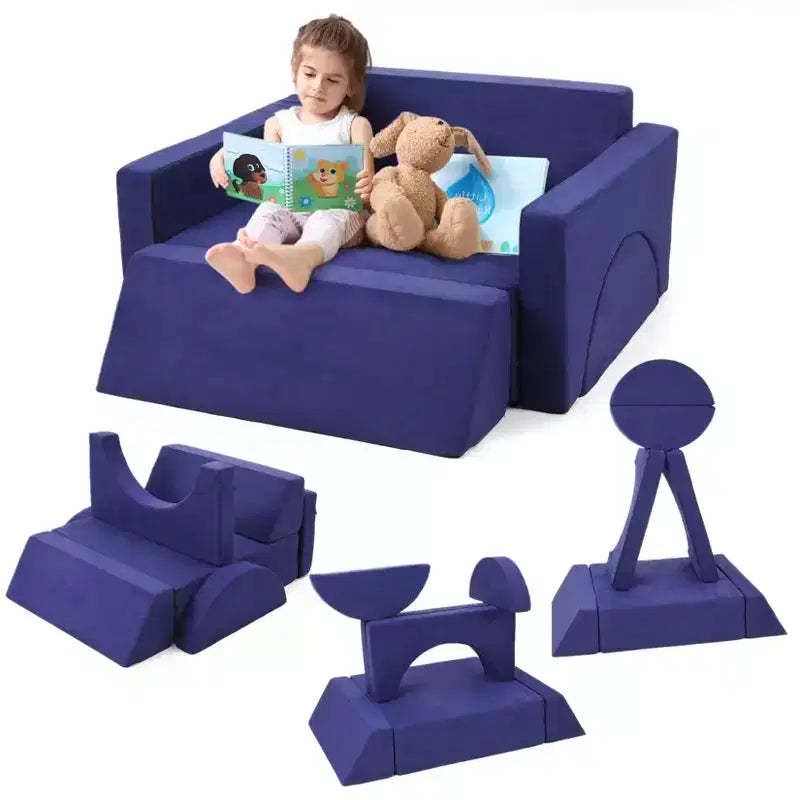 Multifunctional Convertible Sofa, Modular Kids Play Couch
