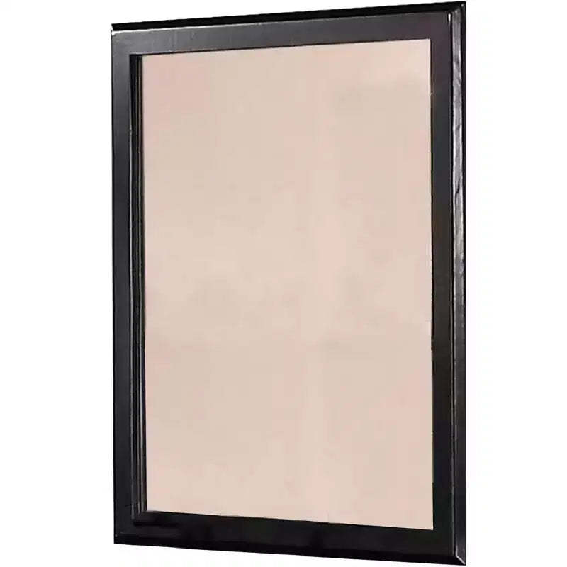 Royal Hampton 36 Inches Rectangular Wood Encased Mirror, Black