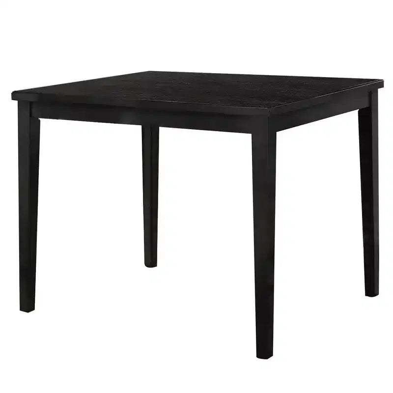 Royal Hampton Counter Height Table, 48 Inch Rectangular Top, Dark Walnut Brown