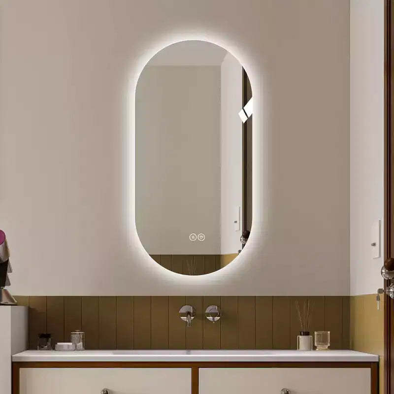 48 x 24 inch Smart Wall Mounted LED Touch Screen Anti-fog Mirror Bathroom Vanity Mirror