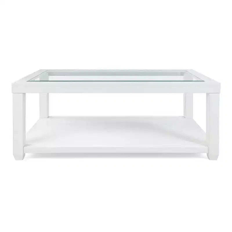 Jofran, Urban Icon Contemporary Rectangular Glass Inlay Coffee Table