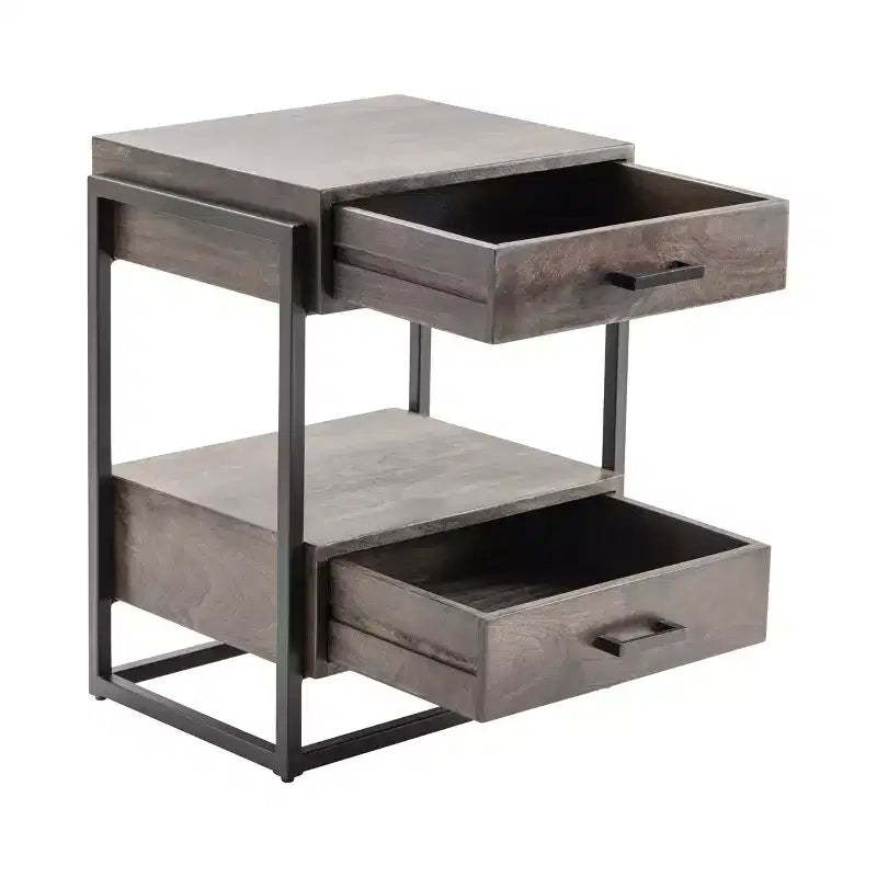 Crestview Collection Round Brown Solid Wood Accent_End Table