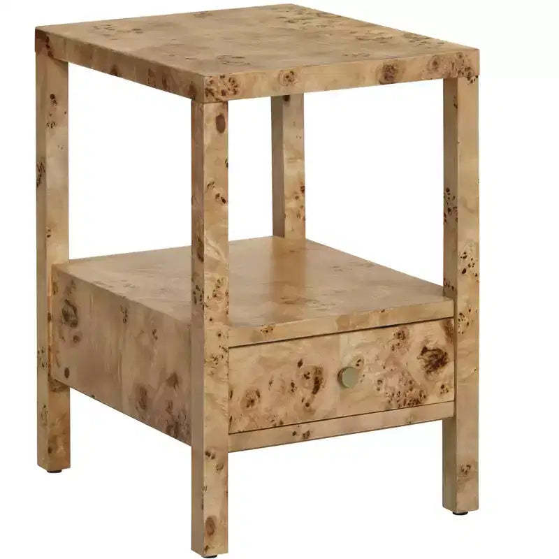 Crestview Collection Square Brown Solid Wood Accent_End Table