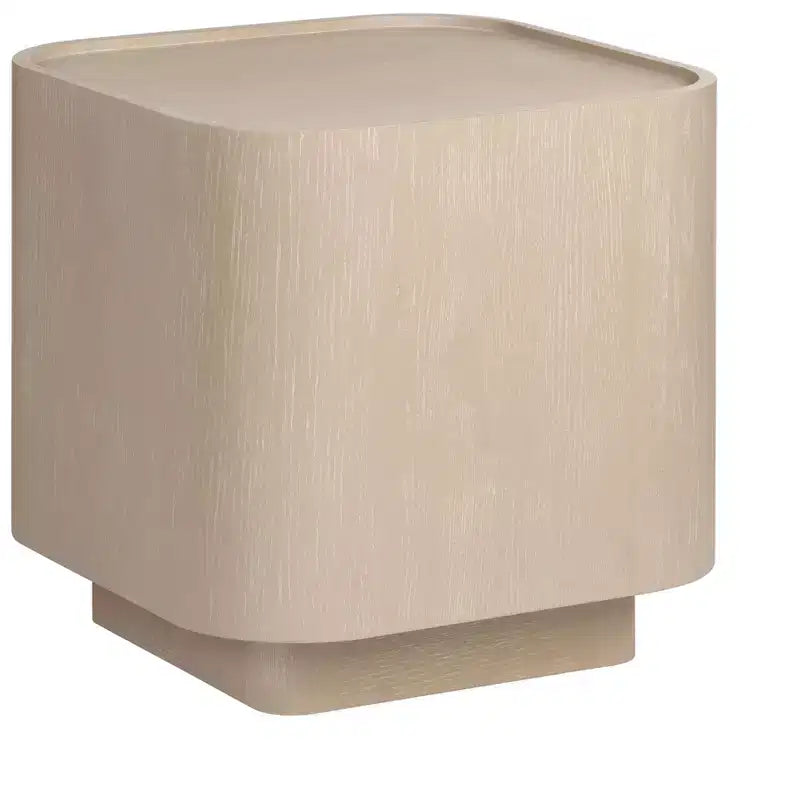 Crestview Collection Square Tan Solid Wood Accent_End Table