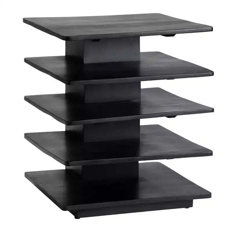 Crestview Collection Rectangle Black Solid Wood Accent_End Table