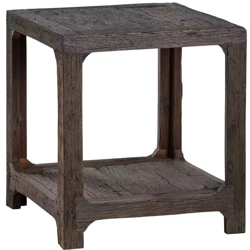 Crestview Collection Square Brown Solid Wood Accent_End Table