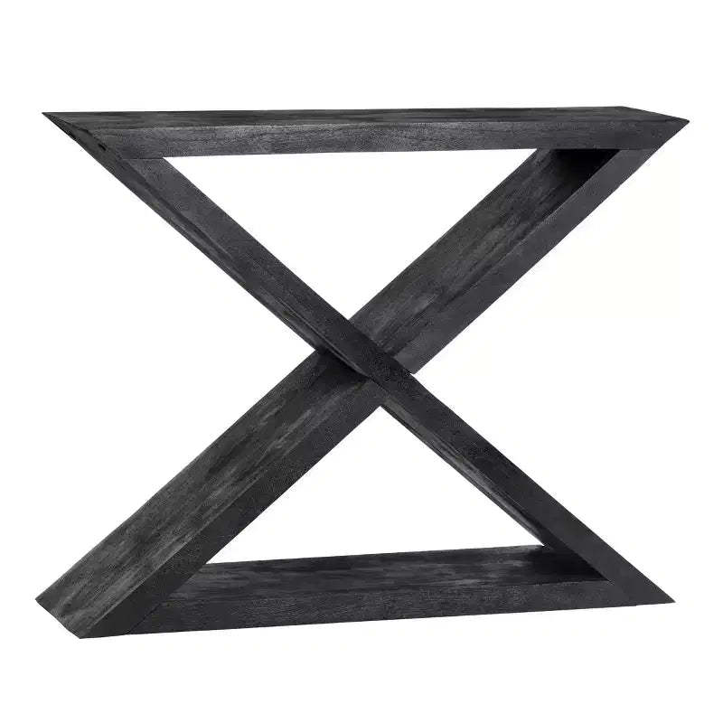 Crestview Collection 44 in. Black Solid Wood Accent_Console_Sofa Table