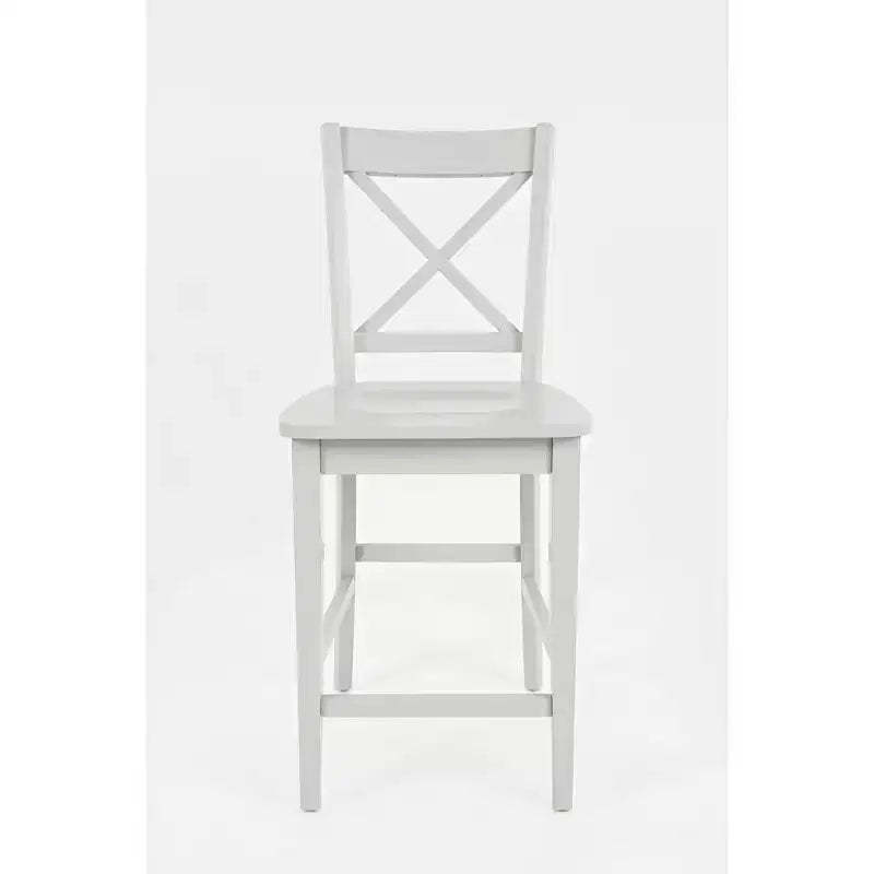 Jofran, Simplicity Solid Wood Classic X-Back Counter Stool (Set of 2)