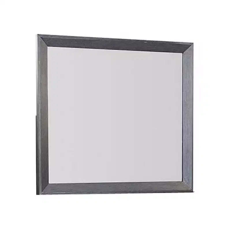 Royal Hampton Dresser Mirror, Classic Weathered Black Solid Rubberwood 42 Inch