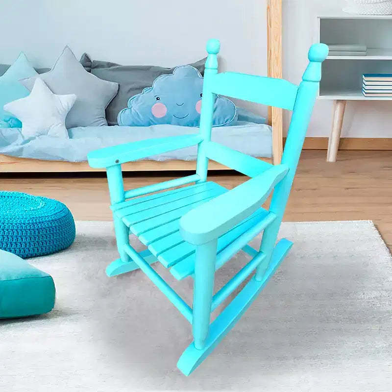 Children's rocking light Light Blue chair- Indoor or Outdoor -Suitable for kids-Durable