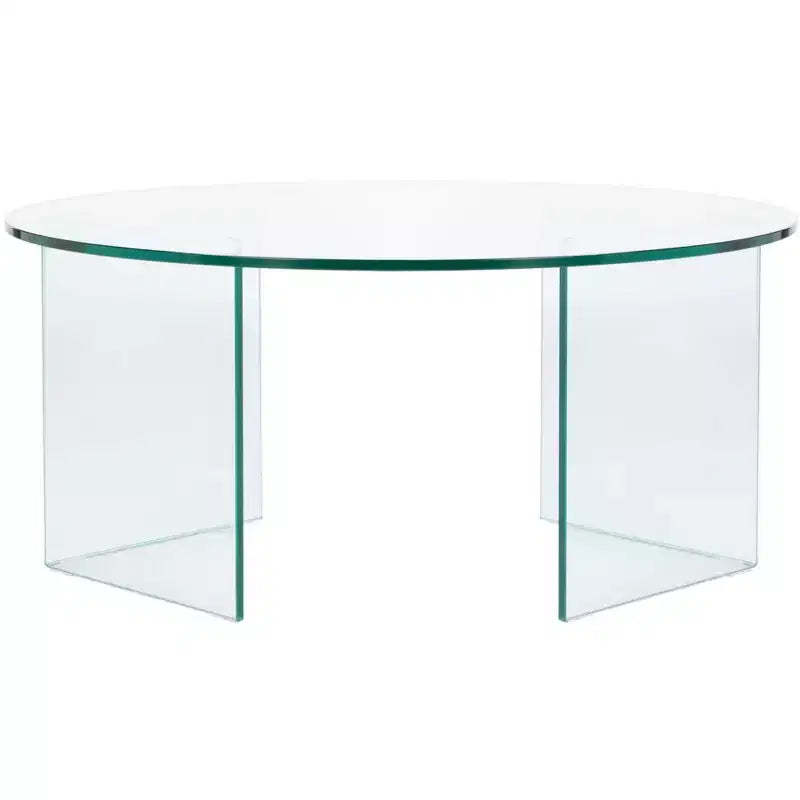 Carsten Temp Glass Coffee Table - COF7302A-2BX - Clear - Safavieh