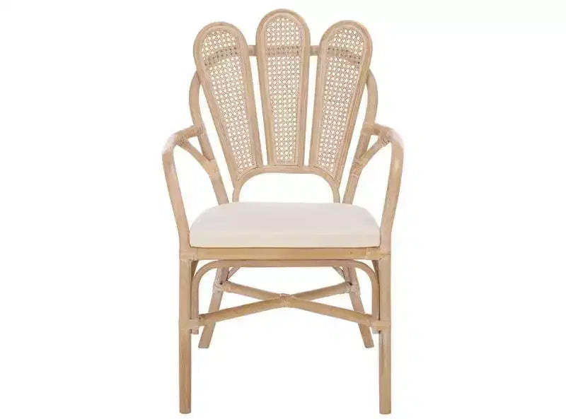 Maki Arm Chair - ACH4904 - White Washed/Ivory - Safavieh