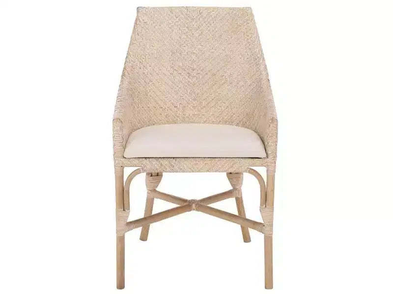 Rikan Arm Chair - ACH4907 - White Washed/Ivory - Safavieh