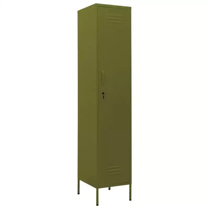 vidaXL Metal Storage Cabinet Storage Locker Organizer for School Office Steel - Olive Green
