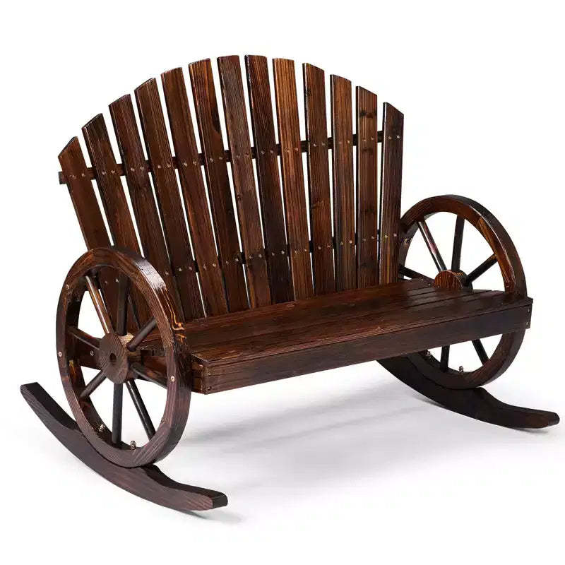 Karl Home | 36-Inch Wagon-Inspired Double-Person Patio Rocking Chair