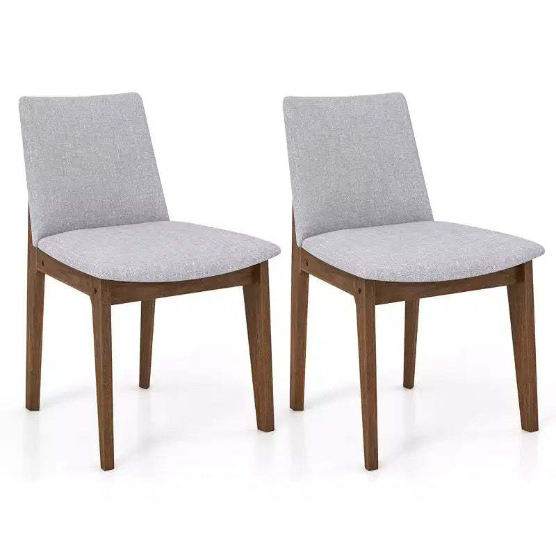 Costway Wooden Dining Chairs of 2 w/ added Cushions High Curved Back for Dining Room