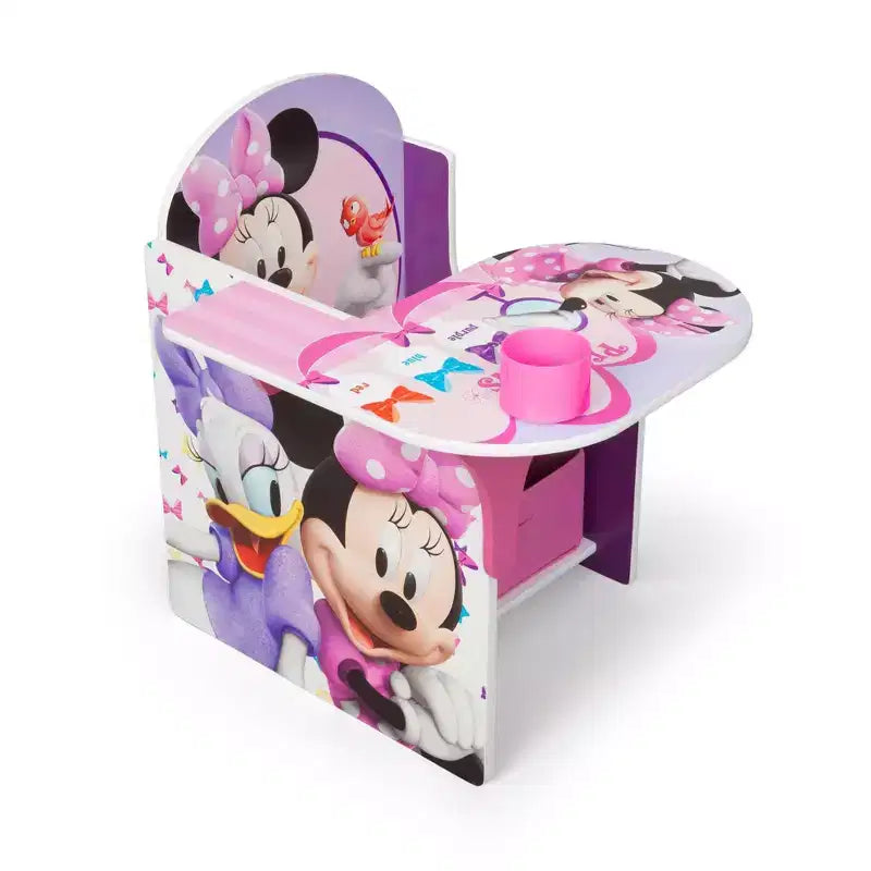 Delta Children Minnie Mouse Kids Desk Chair with Storage