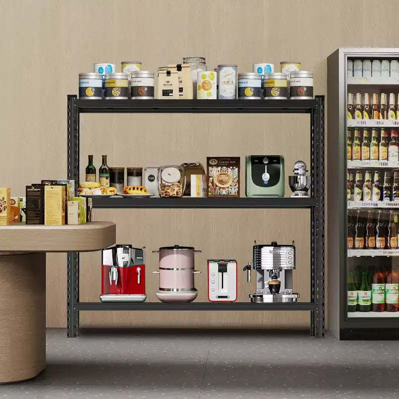 Clihome 63Inch 3-Tier Heavy Duty Steel Shelving Unit,8500 lbs Load-Bearing Adjustable Rack