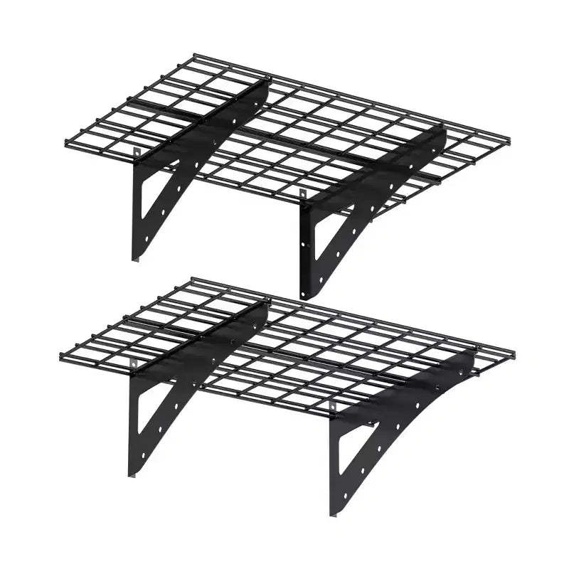 Clihome 23.6*35.4 Inch Wall Mounted Wall ShelfHeavy-Duty Metal Multi Functional Storage