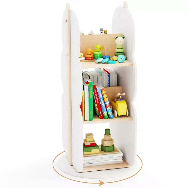 Costway Kid's Rotating Bookshelf w/5 Shelves 360 Rotatable Display Shelf for Kid's Room