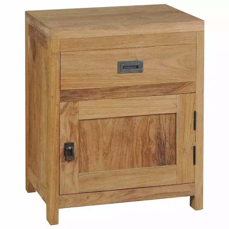 vidaXL Bedside Cabinet Solid Teak 15.7x11.8x19.7